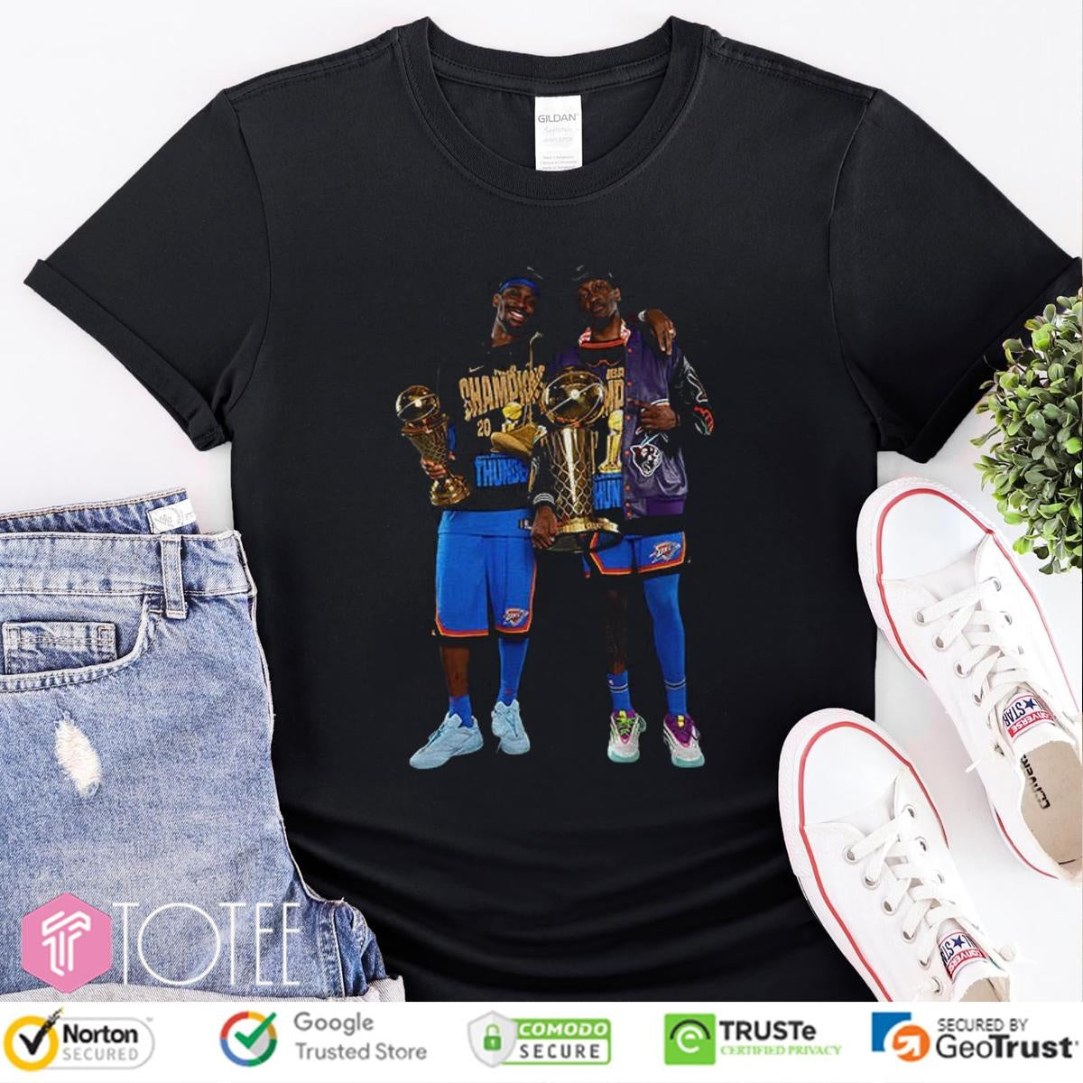 Sga And J-Dub Nba Shai Gilgeous-Alexander Jalen Williams Okc Champions T-shirt
