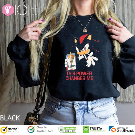 Shadow Smoking Marlboro This Power Changes Me T-shirt