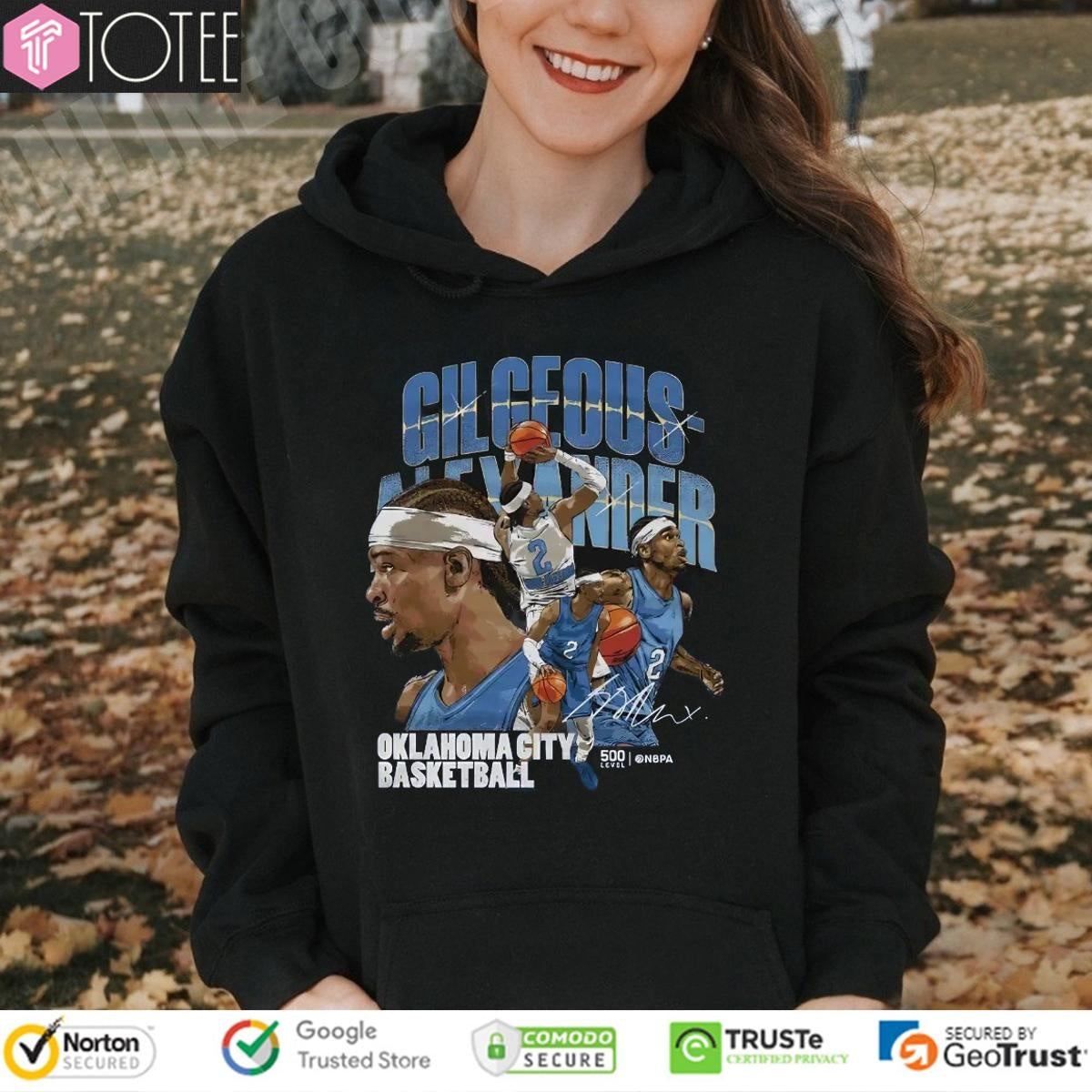 Shai Gilgeous-Alexander Oklahoma City Thunder Basketball Signature T-shirt