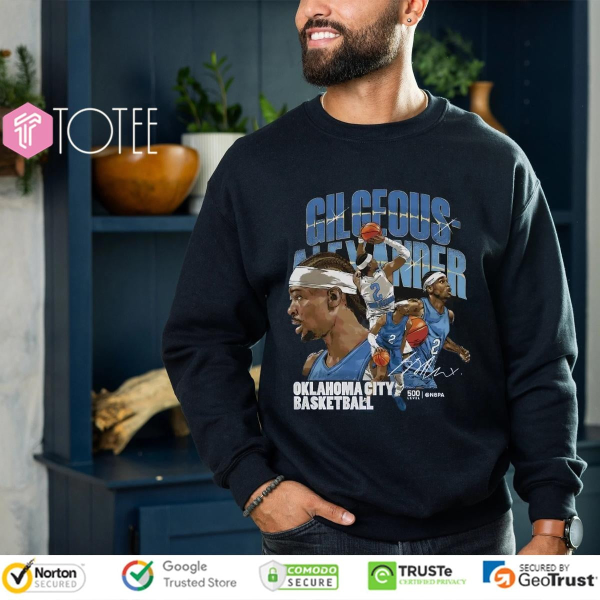 Shai Gilgeous-Alexander Oklahoma City Thunder Basketball Signature T-shirt