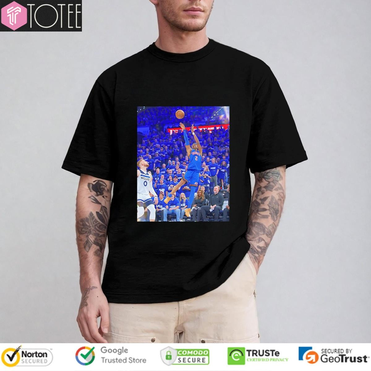 Shai Gilgeous-Alexander Oklahoma City Thunder Game Frames T-shirt