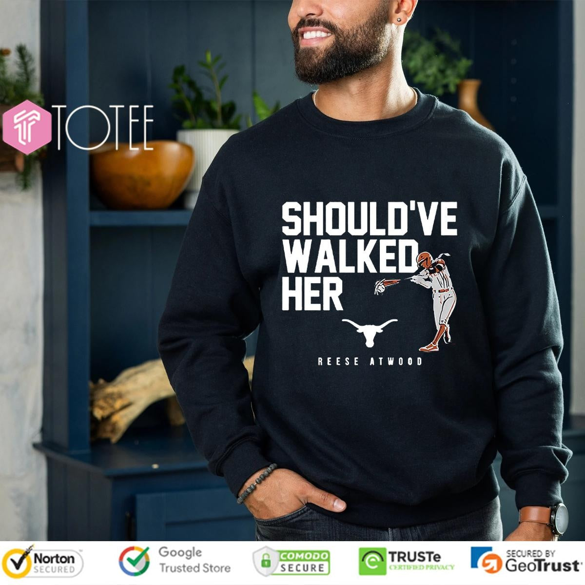 Shouldve Walked Her Reese Atwood Texas Softball T-shirt