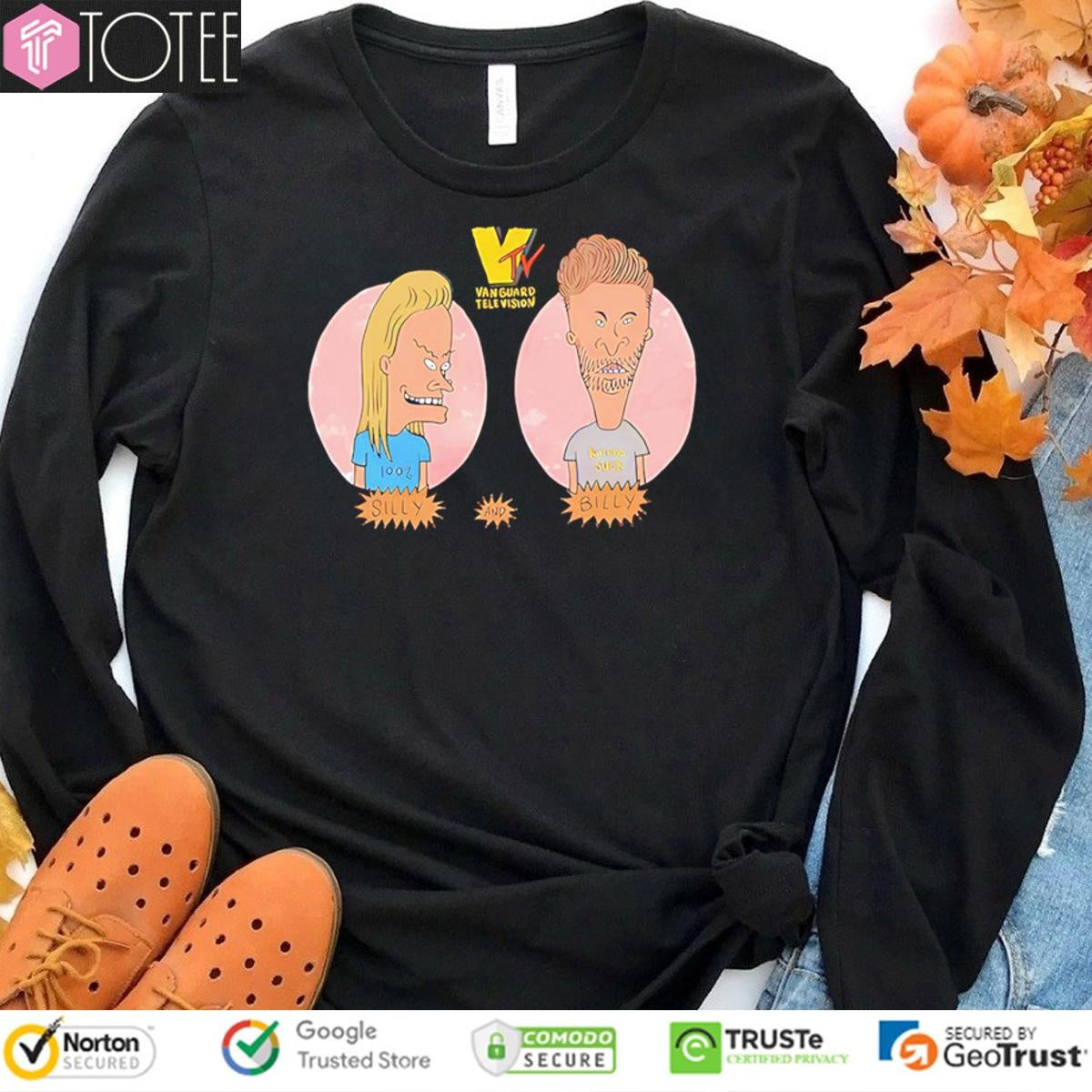 Silly And Billy Beavis And Butt-Head Vanguard Television T-shirt