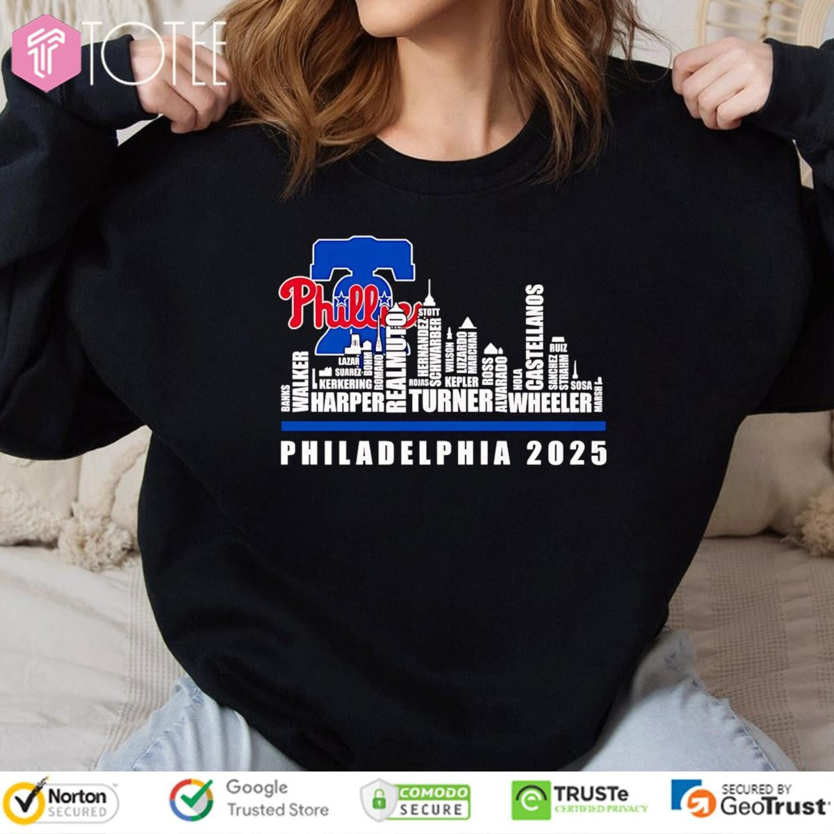 Skyline Name Philadelphia Phillies 2025 T-shirt