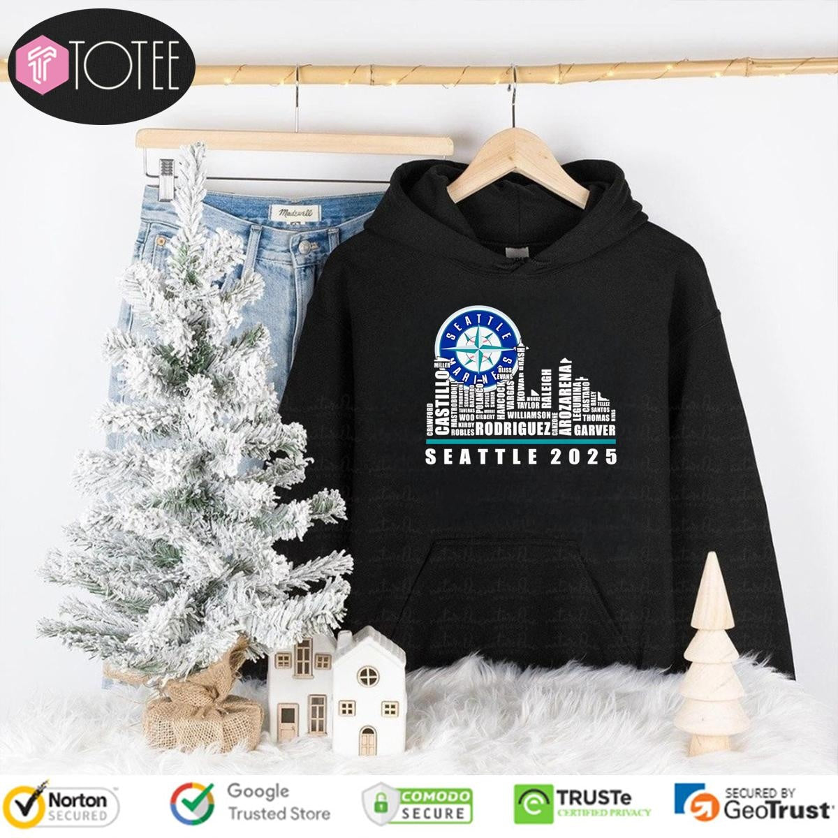 Skyline Name Seattle Seahawks 2025 T-shirt