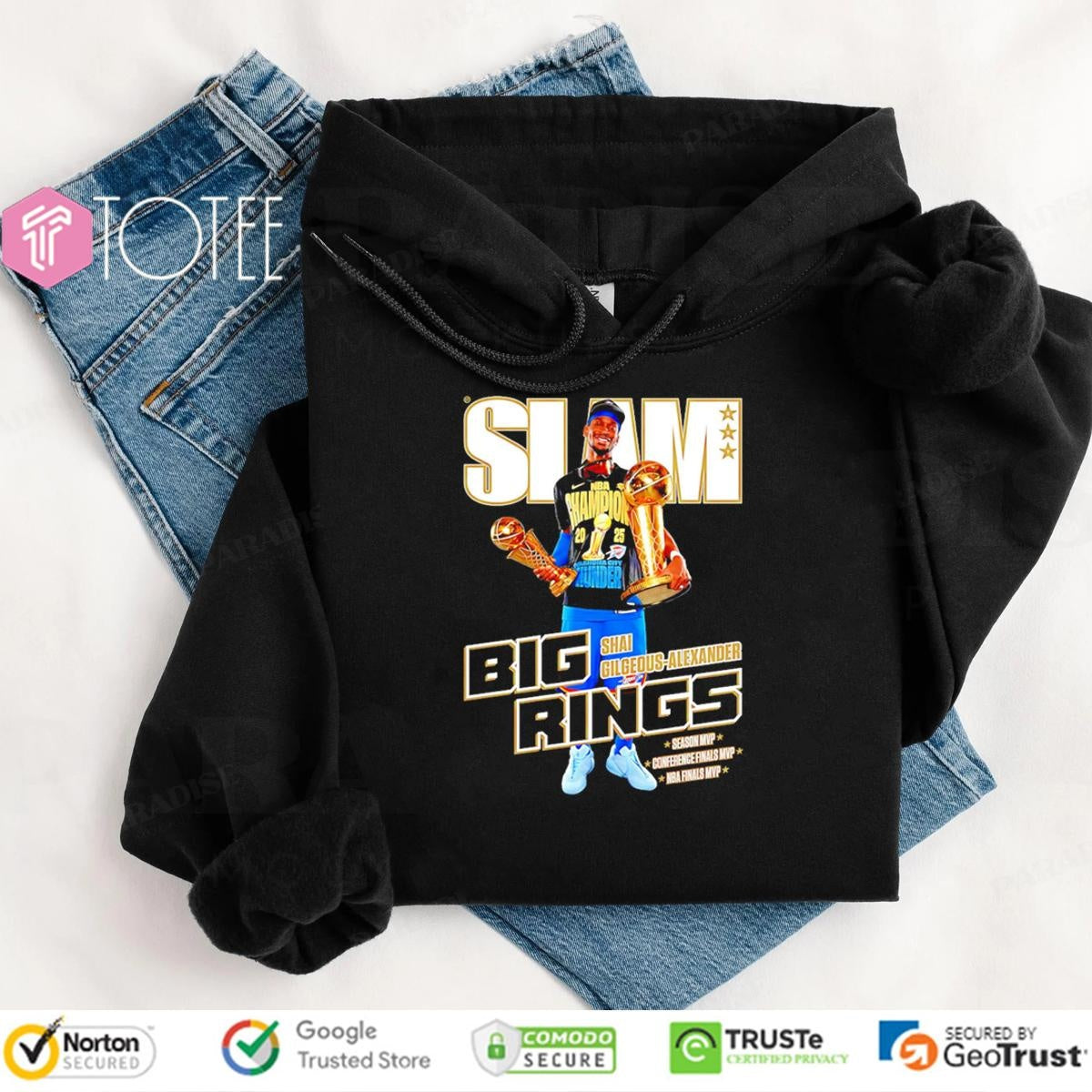 Slam Shai Gilgeous-Alexander Big Rings Oklahoma City Thunder T-shirt