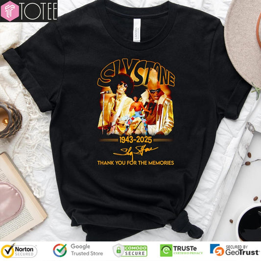 Sly Stone 1943-2025 Signature T-shirt