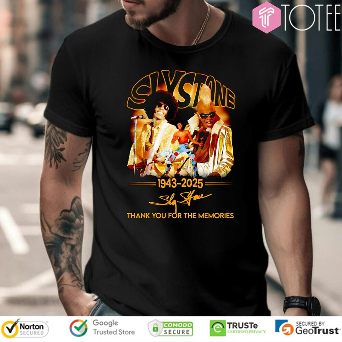 Sly Stone 1943-2025 Signature T-shirt