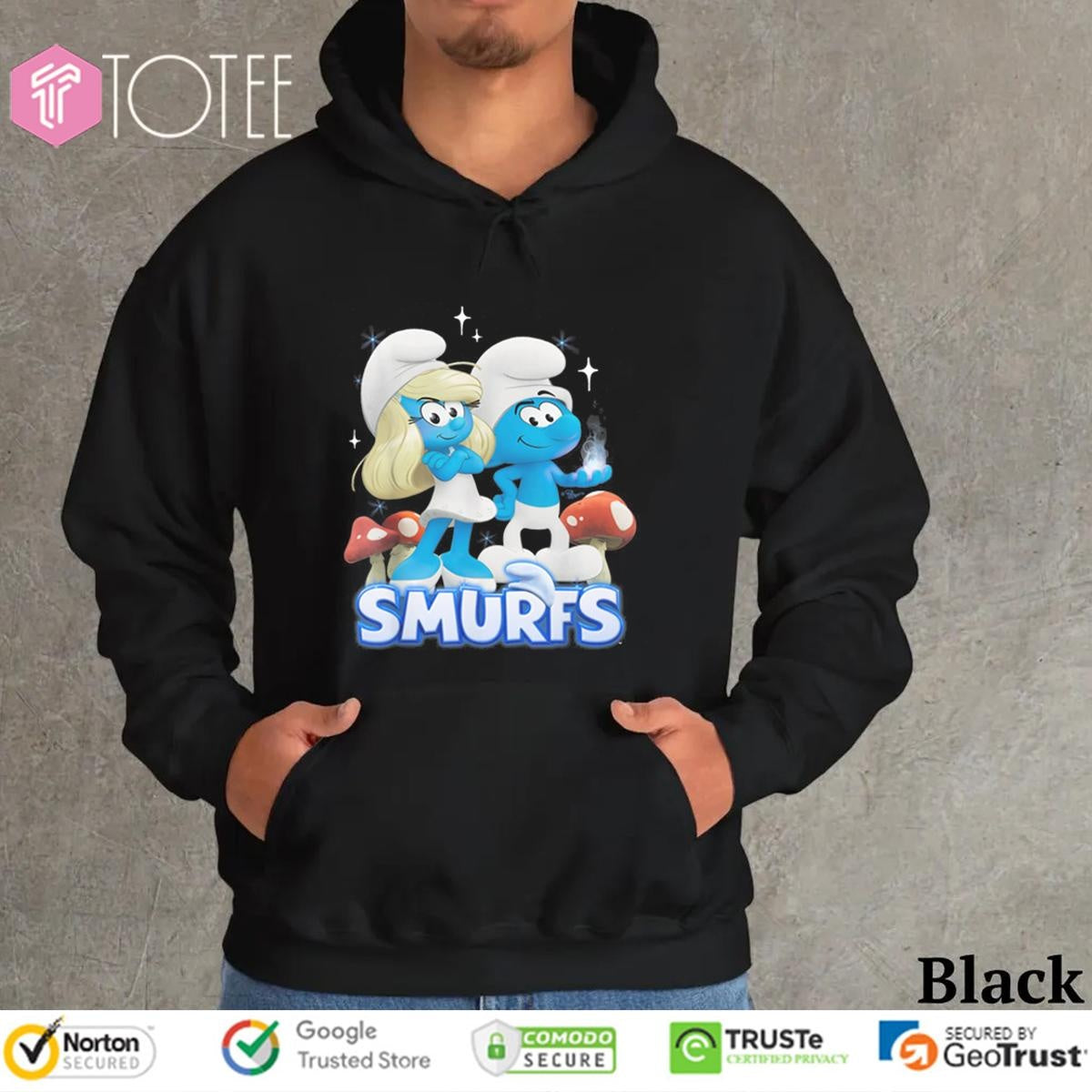 Smurfette No Name Smurfs Movie Cartoon T-shirt