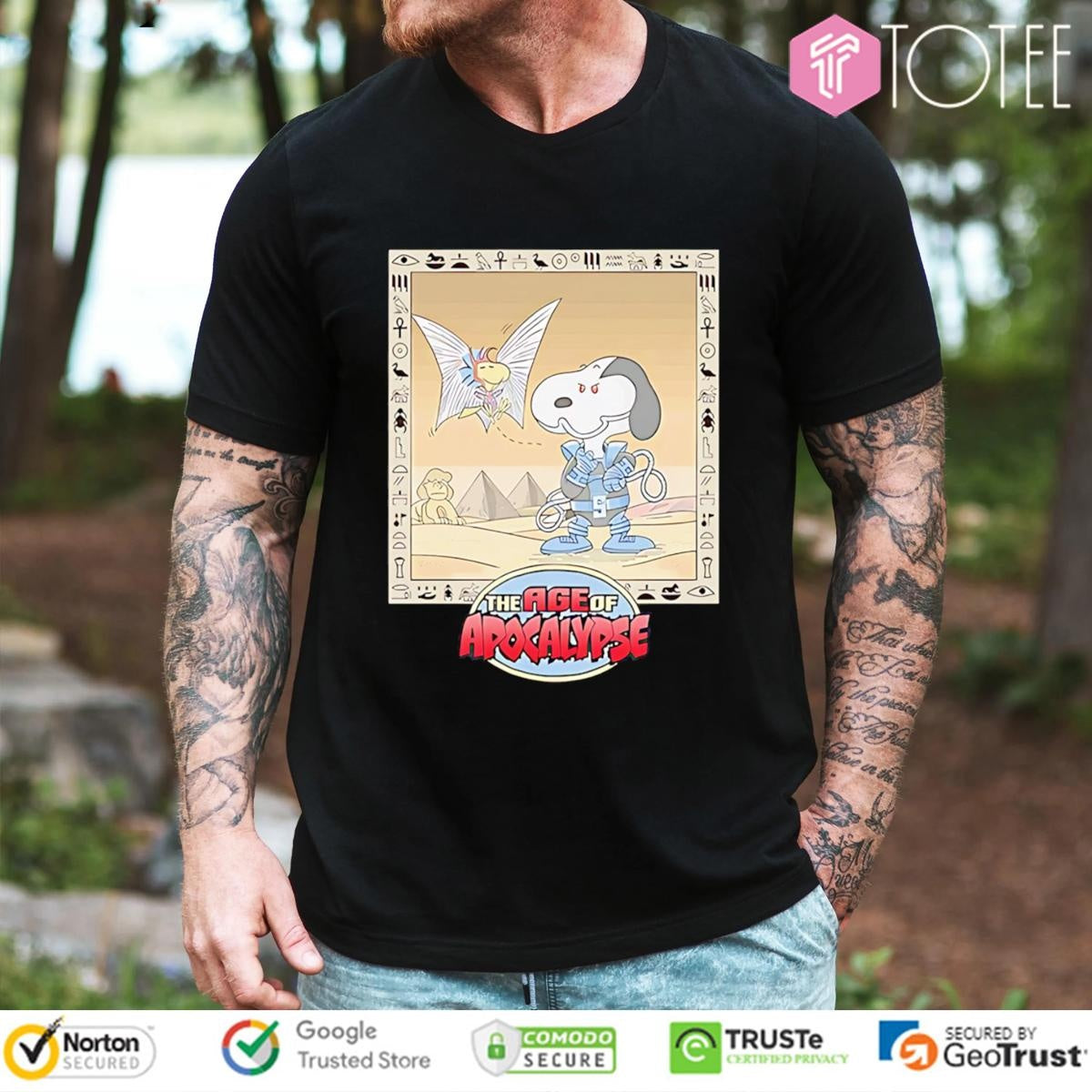 Snoopacolypse Parody Snoopy Woodstock The Age Of Apocalypse X-Men Marvel T-shirt