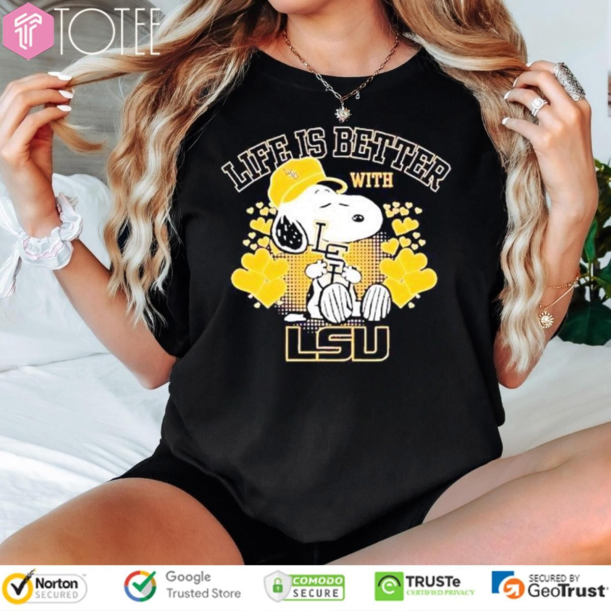 Snoopy Life Is Better With Ls U Baseball T-shirt