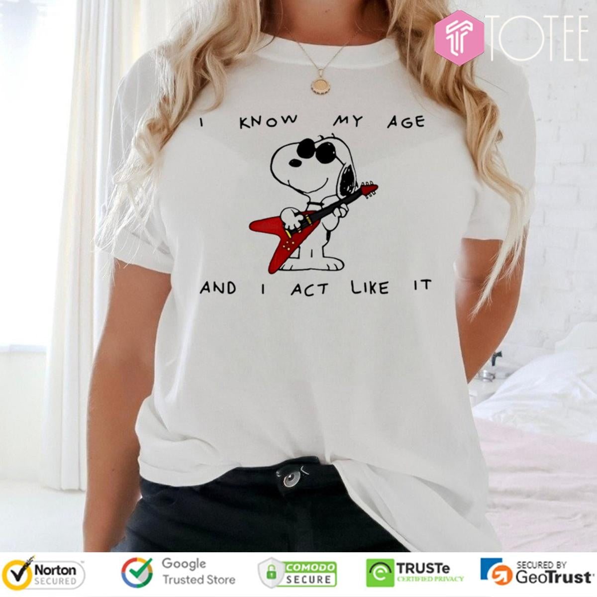 Snoopy Olivia Rodrigo I Know My Age And I Act Like It T-shirt