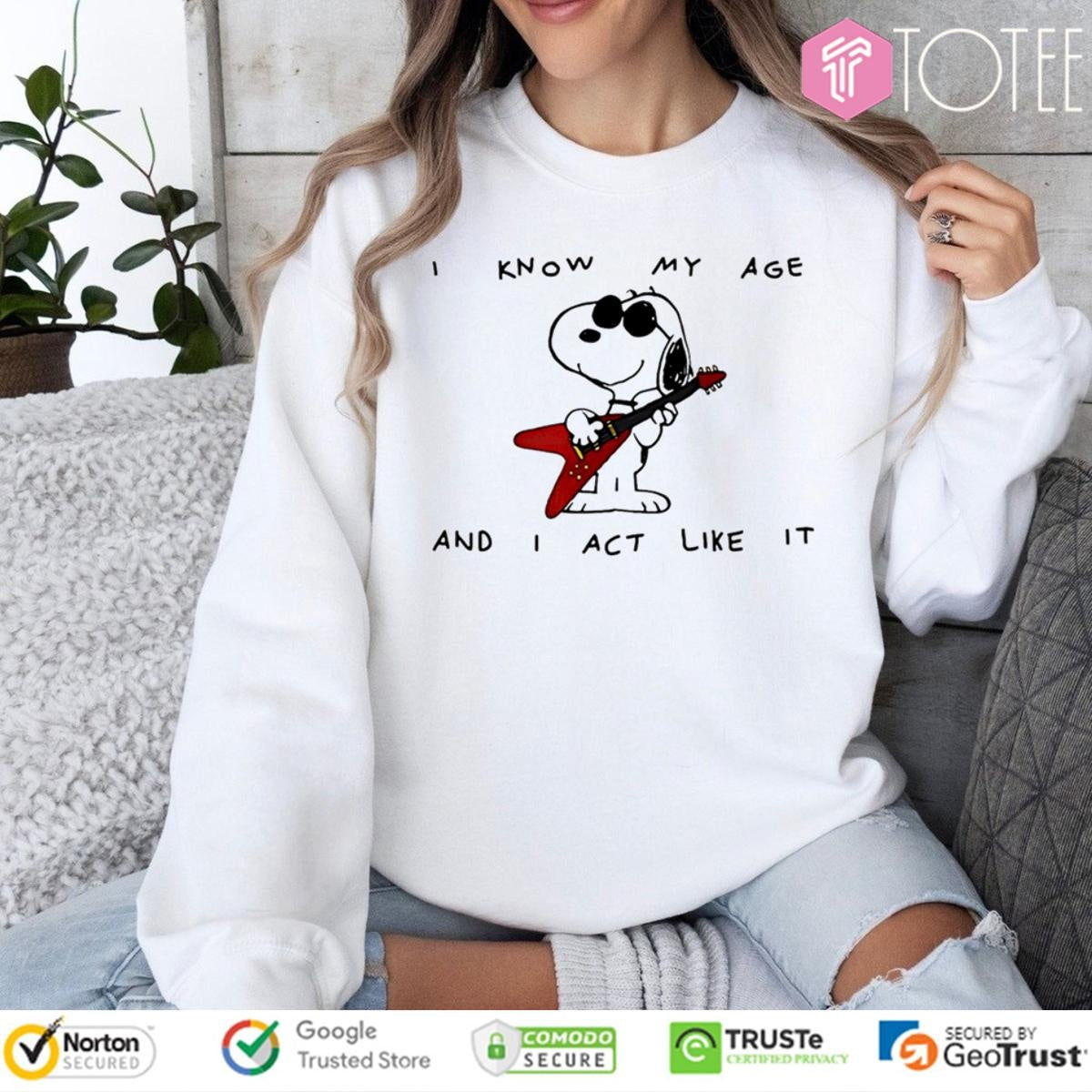 Snoopy Olivia Rodrigo I Know My Age And I Act Like It T-shirt