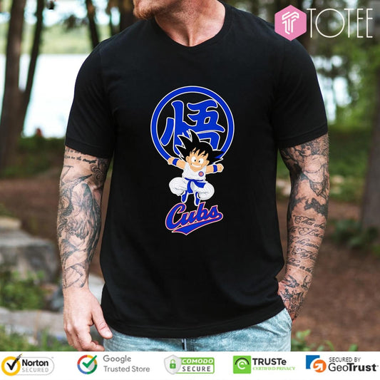 Son Goku Dragon Ball Z Chicago Cubs Baseball T-shirt