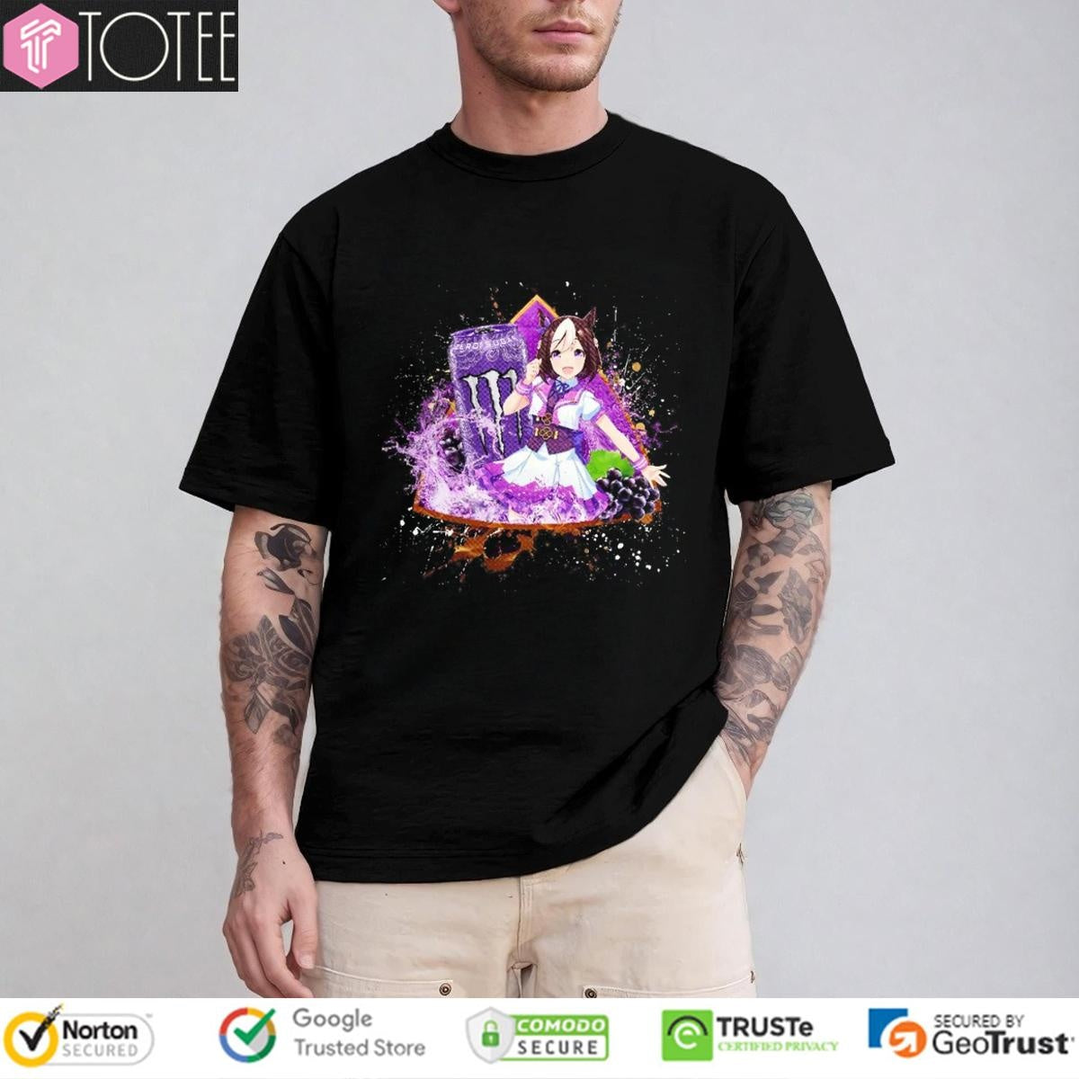 Special Week Uma Musume Pretty Derby Monster Energy Ultra Violet T-shirt