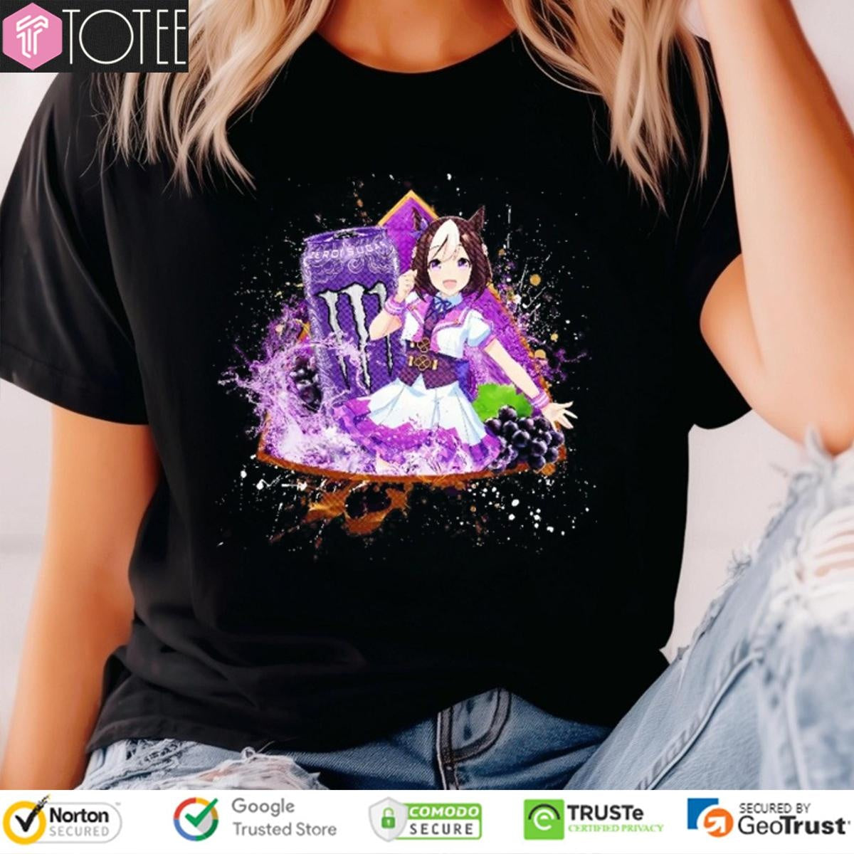 Special Week Uma Musume Pretty Derby Monster Energy Ultra Violet T-shirt