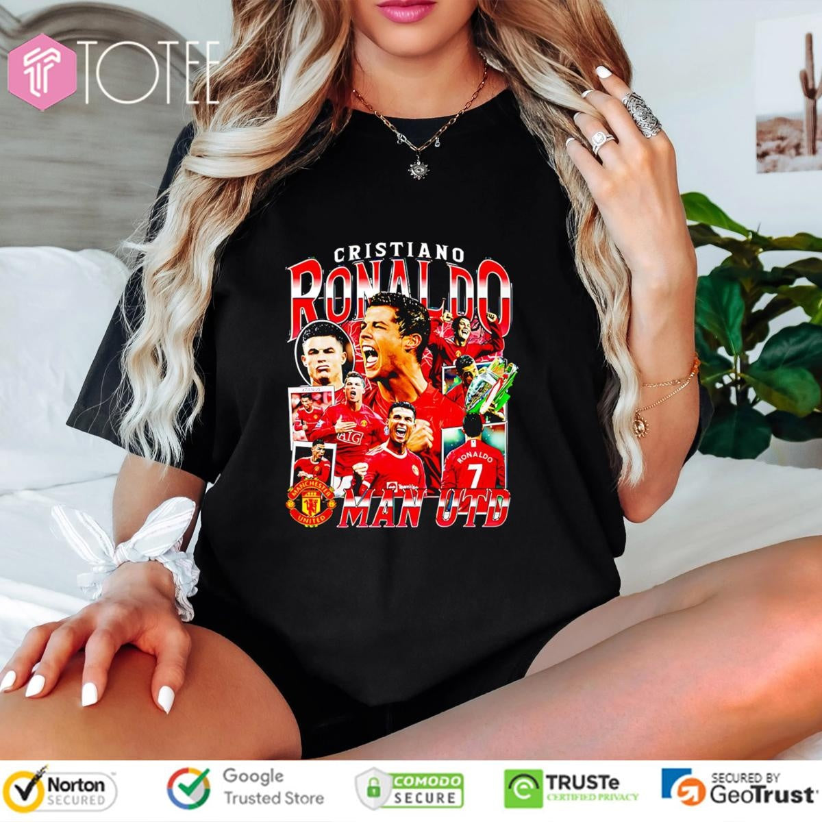 Speed Wearing A Cristiano Ronaldo Man Utd T-shirt