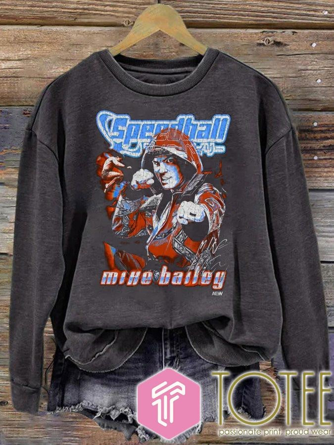 Speedball Mike Bailey Time Adventure Beefy Aew Signature T-shirt