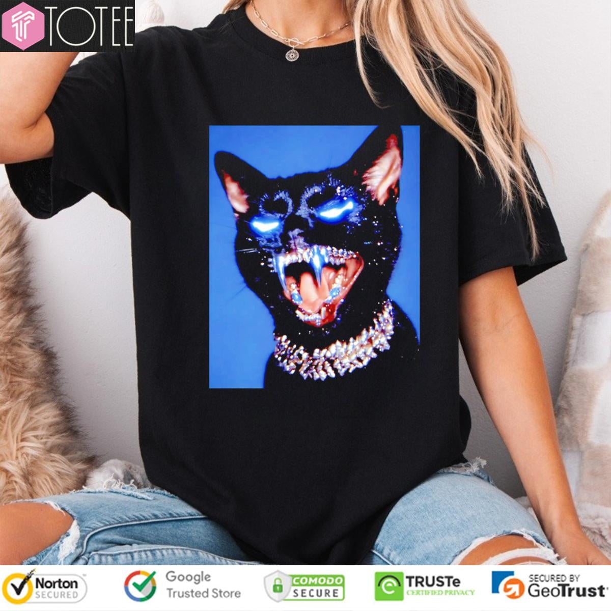 Stephan Vasement Blast Grillz Cat T-shirt