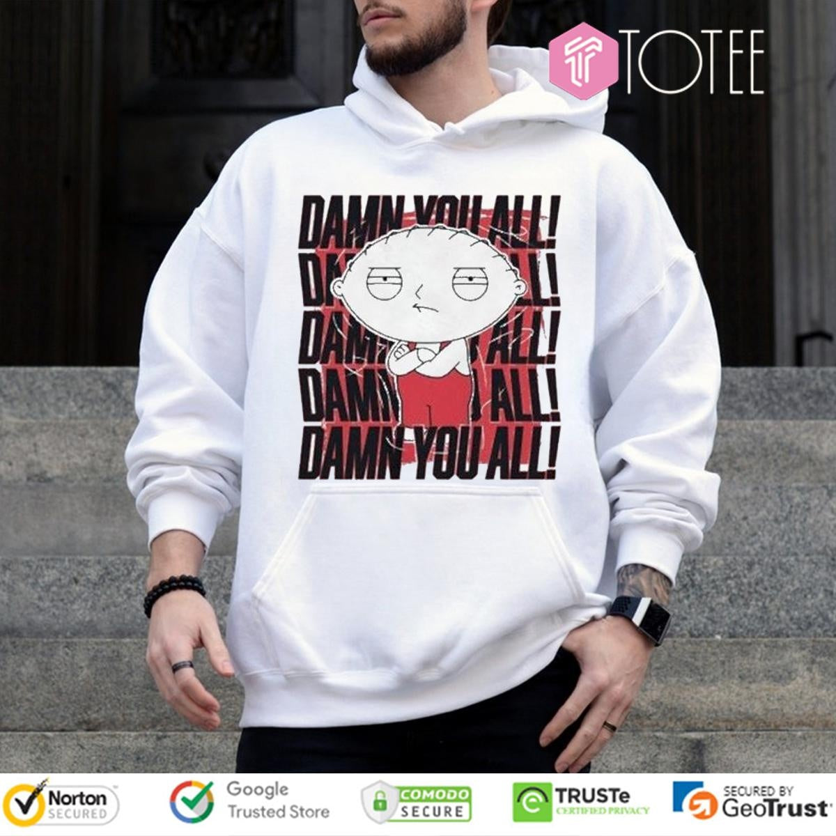 Stewie Griffin Family Guy Damn You All Repeat T-shirt