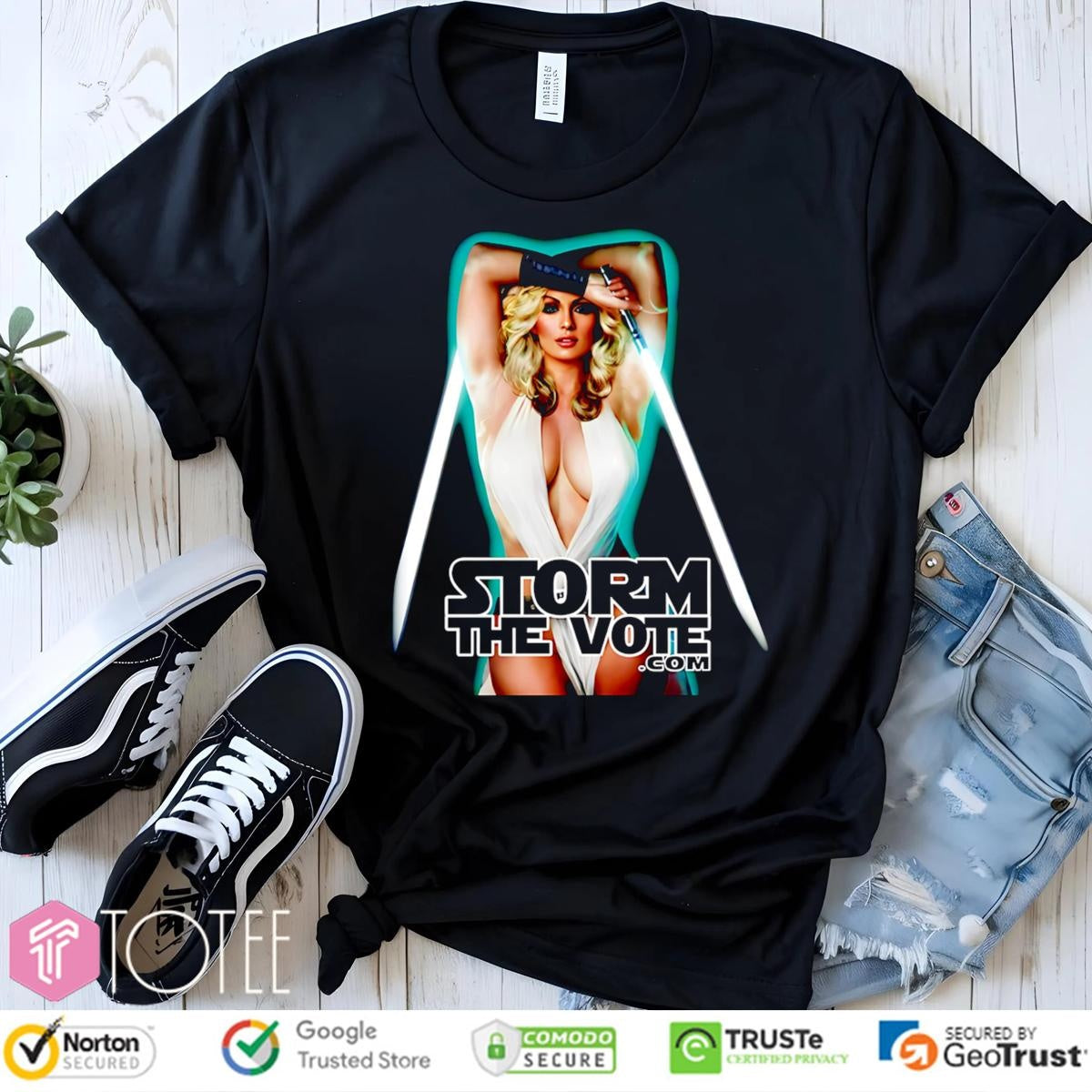 Storm The Vote Stormy Daniels Star Wars T-shirt