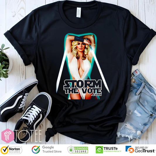 Storm The Vote Stormy Daniels Star Wars T-shirt