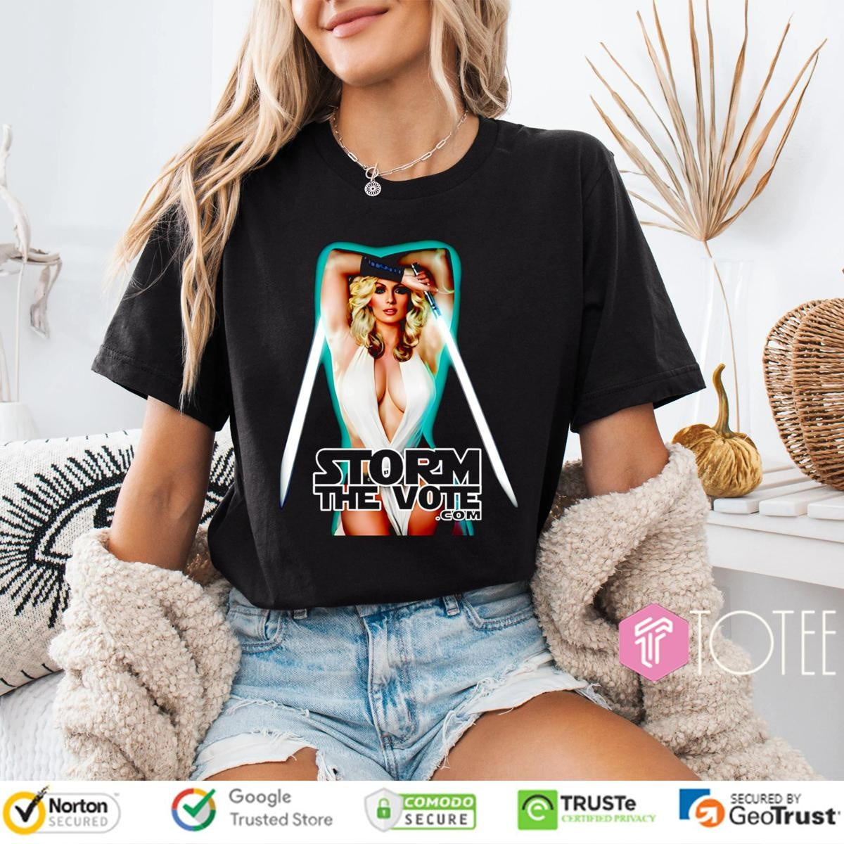 Storm The Vote Stormy Daniels Star Wars T-shirt