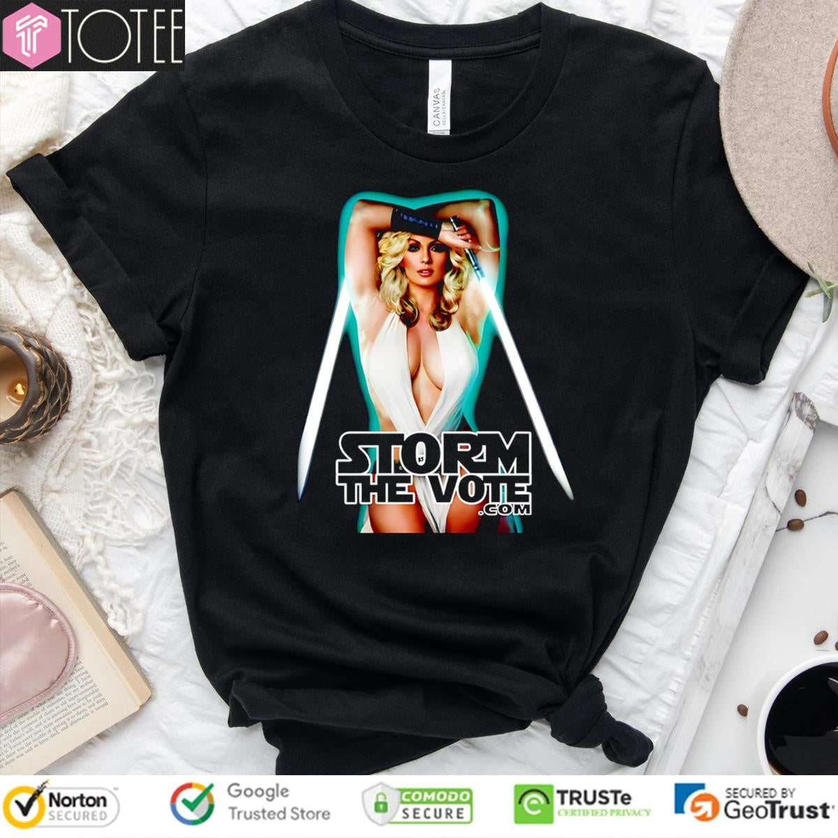 Storm The Vote Stormy Daniels Star Wars T-shirt