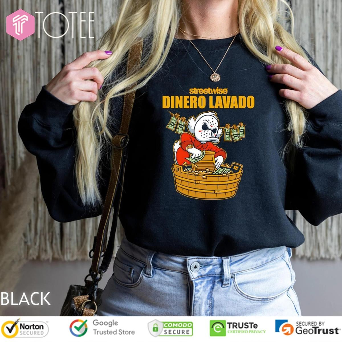 Streetwise Dinero Lavado Duck Jason Voorhees Halloween T-shirt