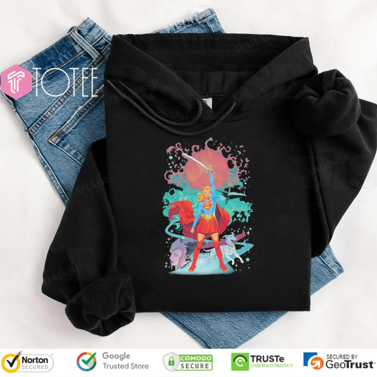 Supergirl Woman Of Tomorrow Krypto Cartoon T-shirt