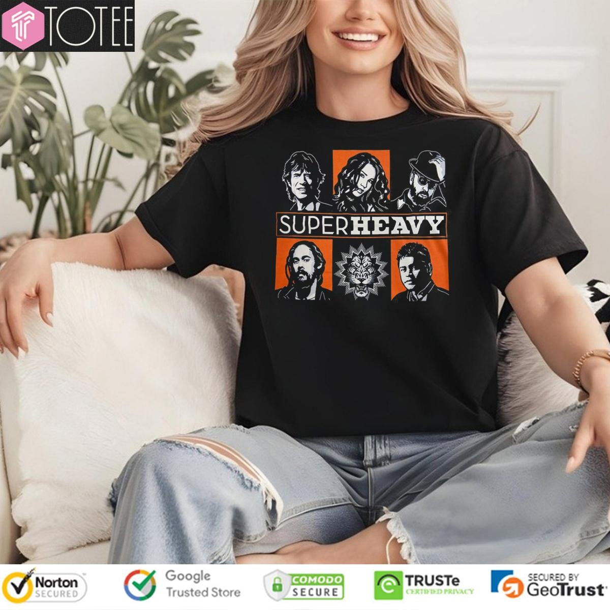 Superheavy Band Grid Mick Jagger Dave Stewart Joss Stone Damian Marley T-shirt