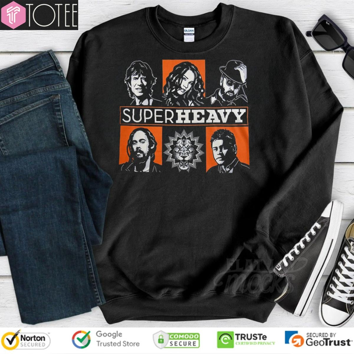 Superheavy Band Grid Mick Jagger Dave Stewart Joss Stone Damian Marley T-shirt