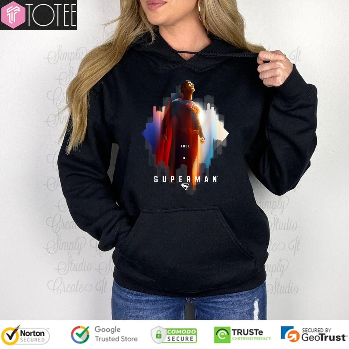 Superman 2025 Look Up Shield T-shirt