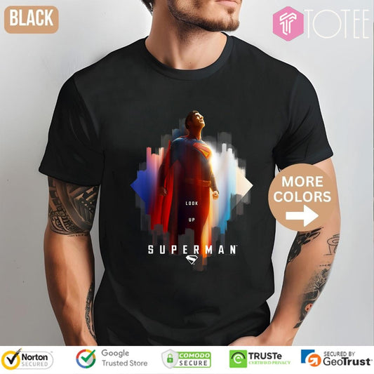Superman 2025 Look Up Shield T-shirt
