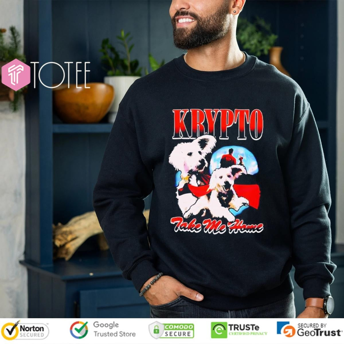 Superman Krypto Take Me Home Retro Vintage Dog T-shirt