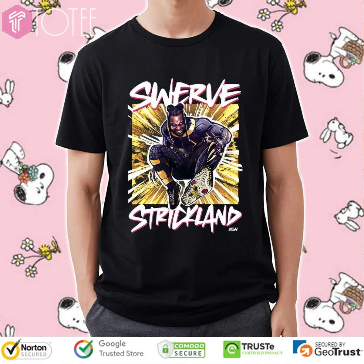 Swerve Strickland Aew Graphic T-shirt