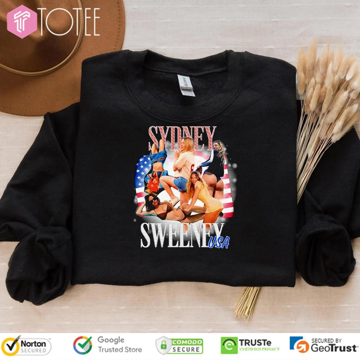 Sydney Sweeney Usa 4Th Of July American Flag T-shirt