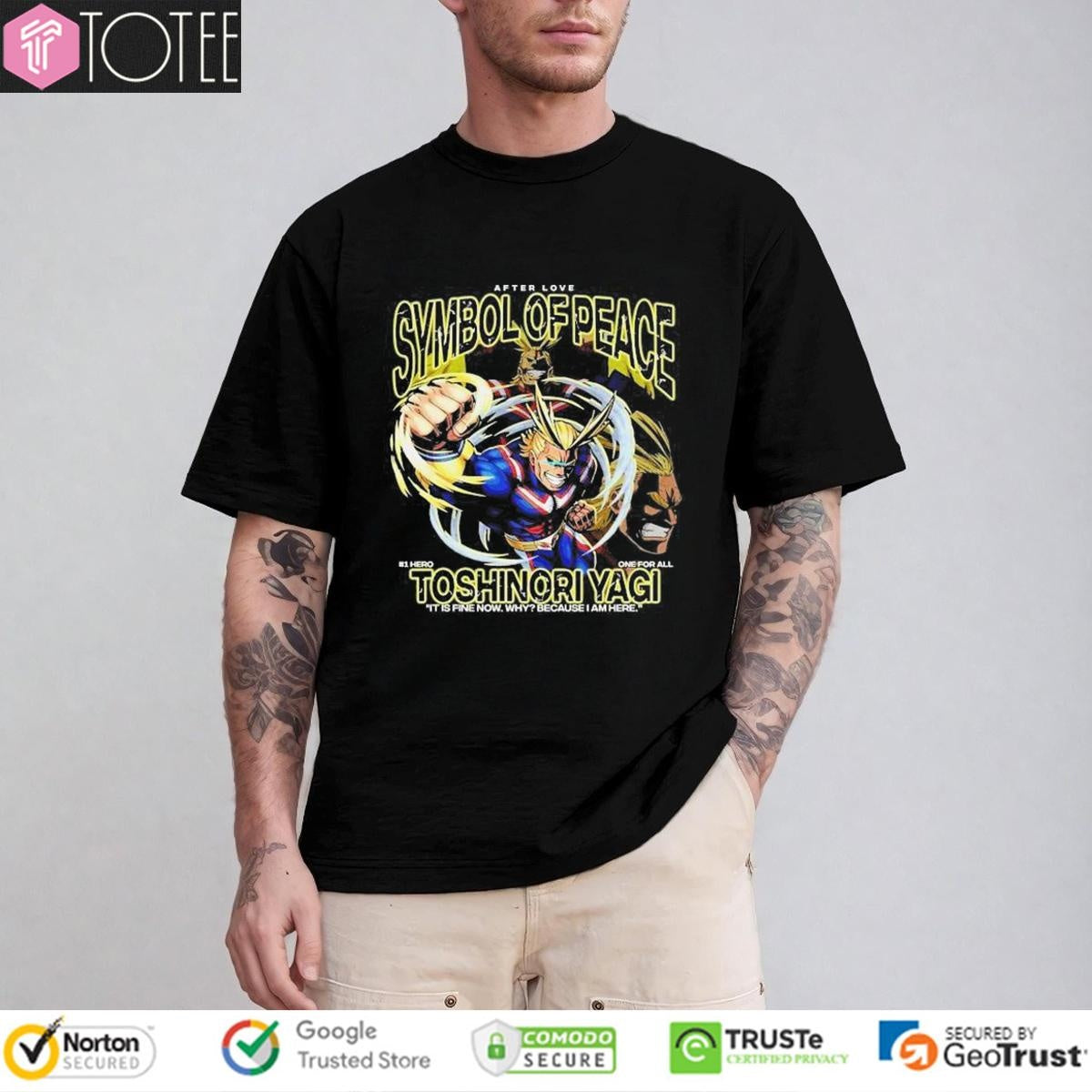 Symbol Of Peace Toshinori Yagi My Hero Academia T-shirt
