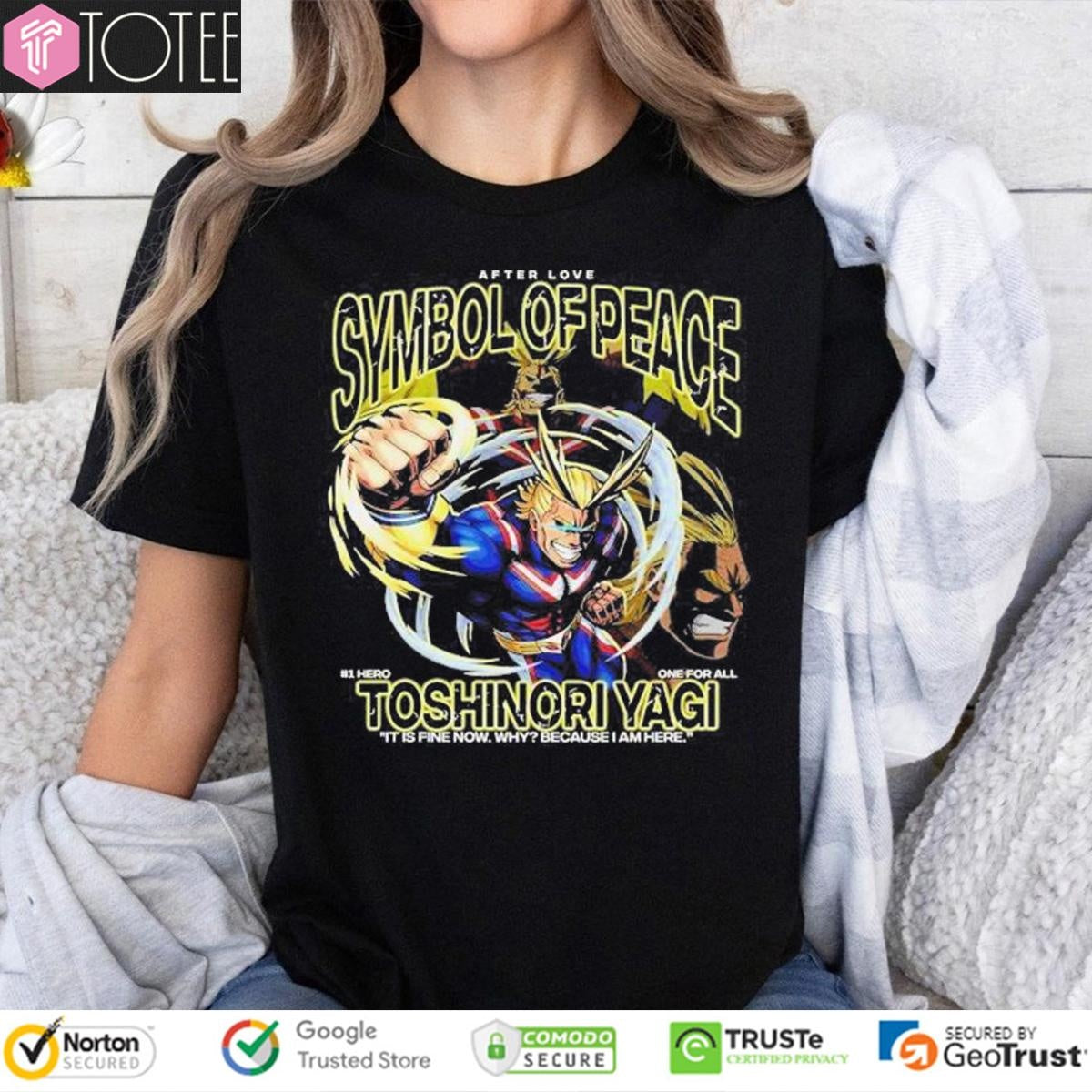 Symbol Of Peace Toshinori Yagi My Hero Academia T-shirt