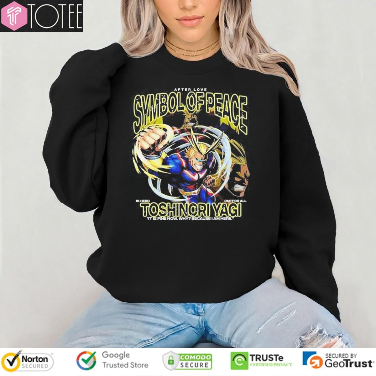 Symbol Of Peace Toshinori Yagi My Hero Academia T-shirt