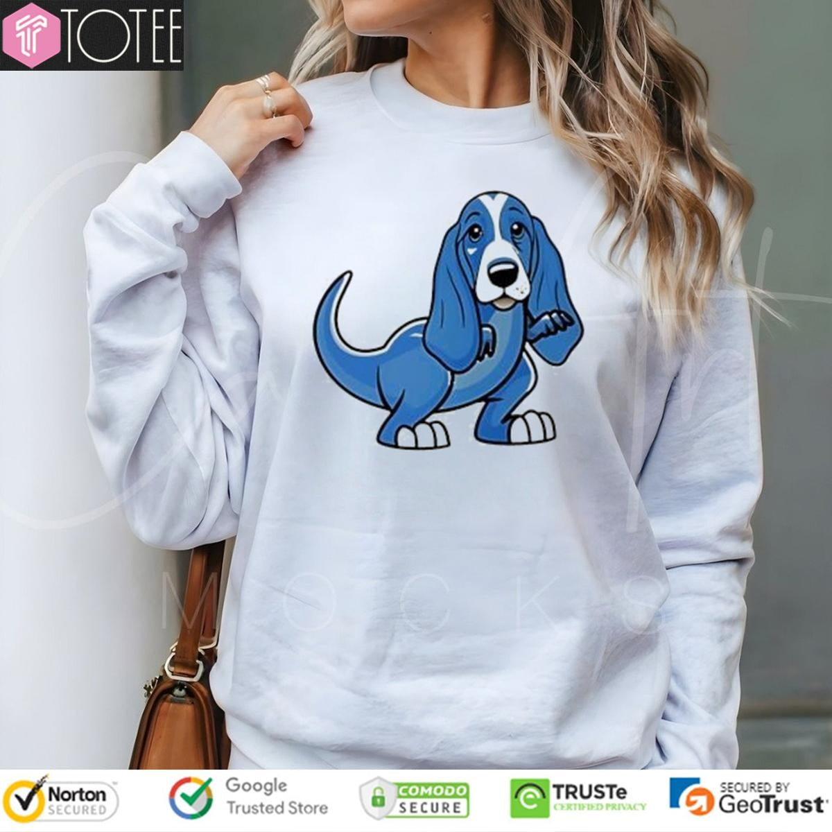 T Rex Basset Hound Dog Dinosaur T-shirt