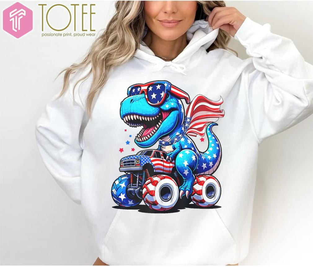 T-Rex Dinosaur 4Th Of July Amerisaurus T-shirt