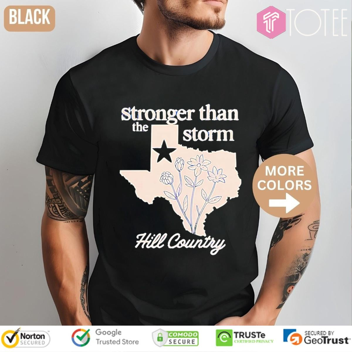 Texas Stronger Than The Storm Hill Country T-shirt