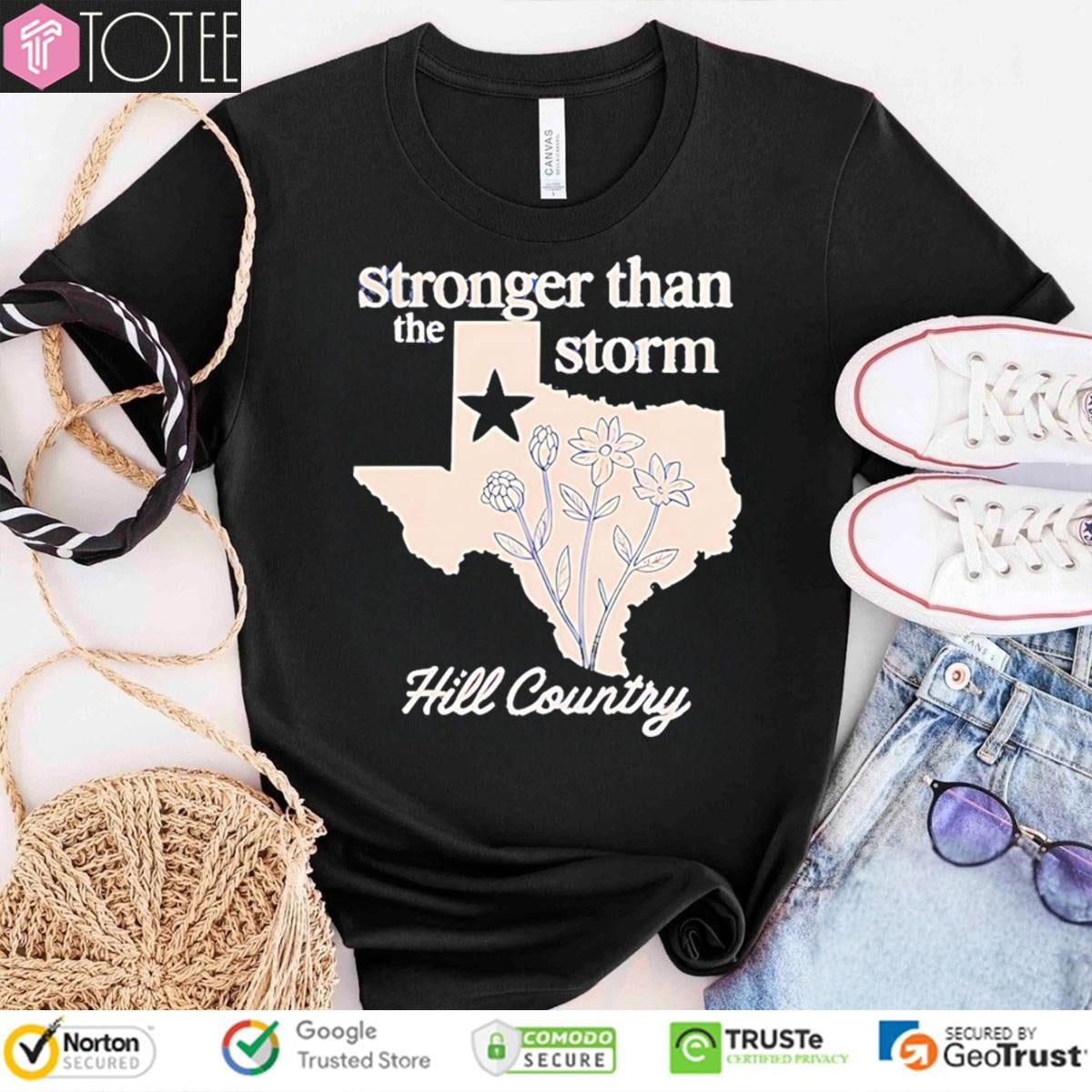 Texas Stronger Than The Storm Hill Country T-shirt