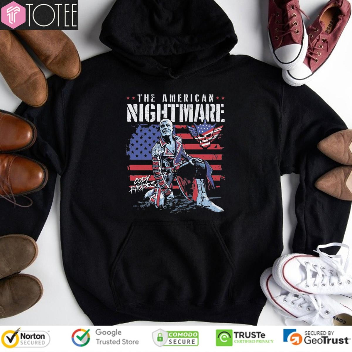 The American Nightmare Cody Rhodes American Flag T-shirt