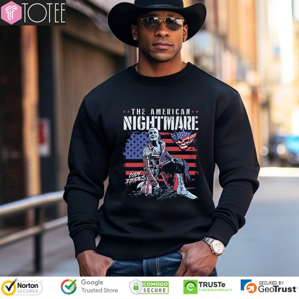 The American Nightmare Cody Rhodes American Flag T-shirt