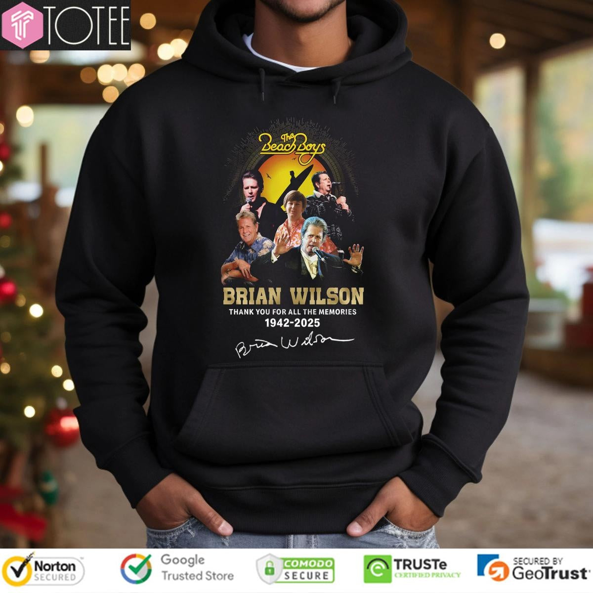 The Beach Boys Brian Wilson 1942-2025 Signature Hoodie