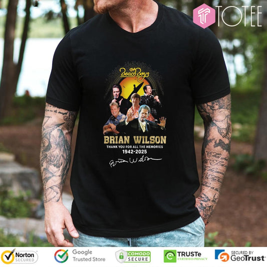 The Beach Boys Thank You For All The Memories Brian Wilson 1942-2025 T-shirt
