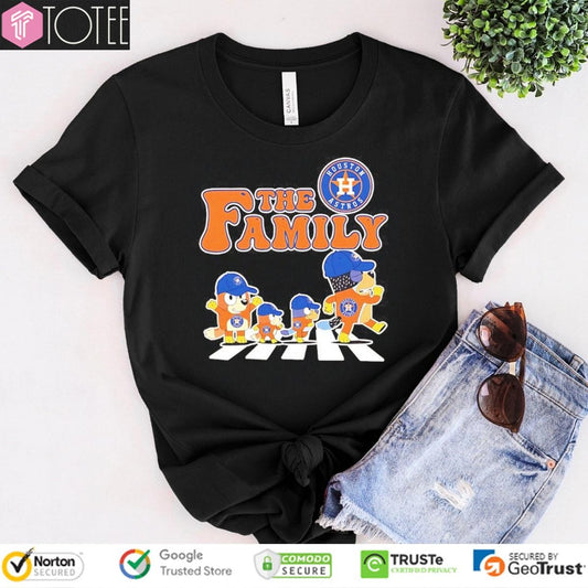 The Bluey Family Abbey Road Houston Astros Baseball T-shirt