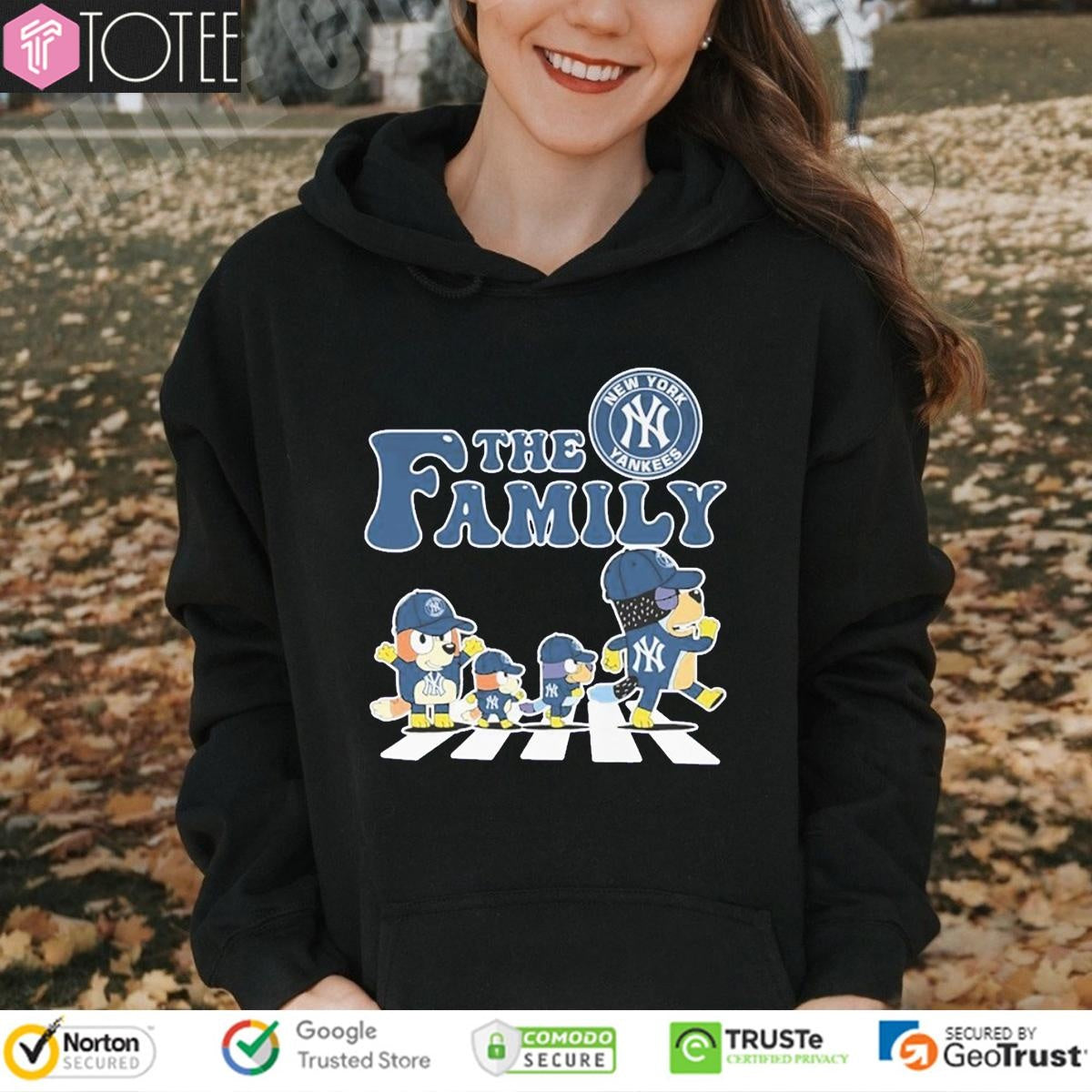 The Bluey Family New York Yankees Baseball Abbey Road T-shirt